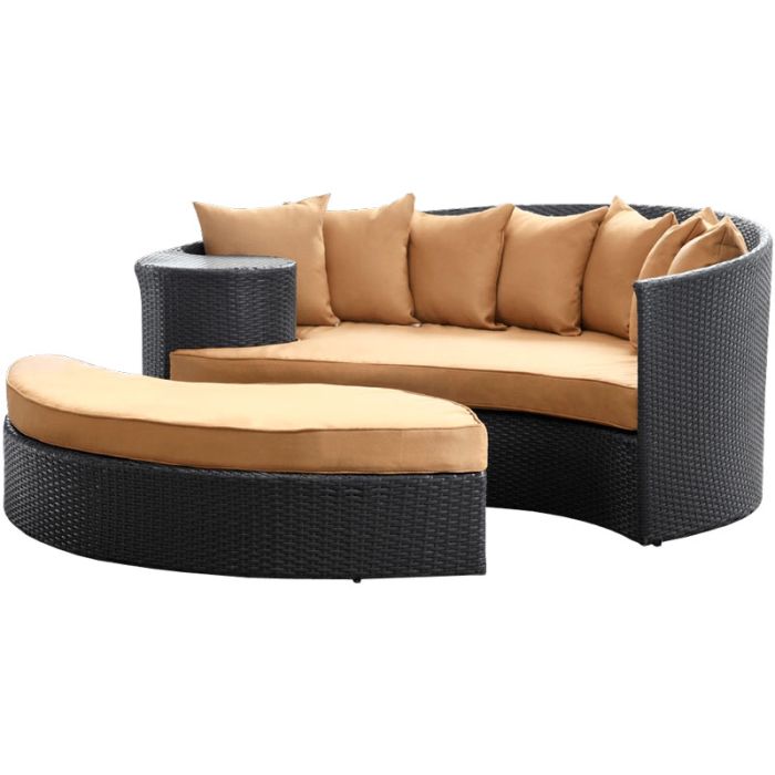 LexMod Taiji Wicker Patio Daybed